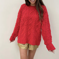 Alexis Red Sweater