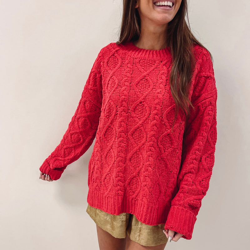 Alexis Red Sweater