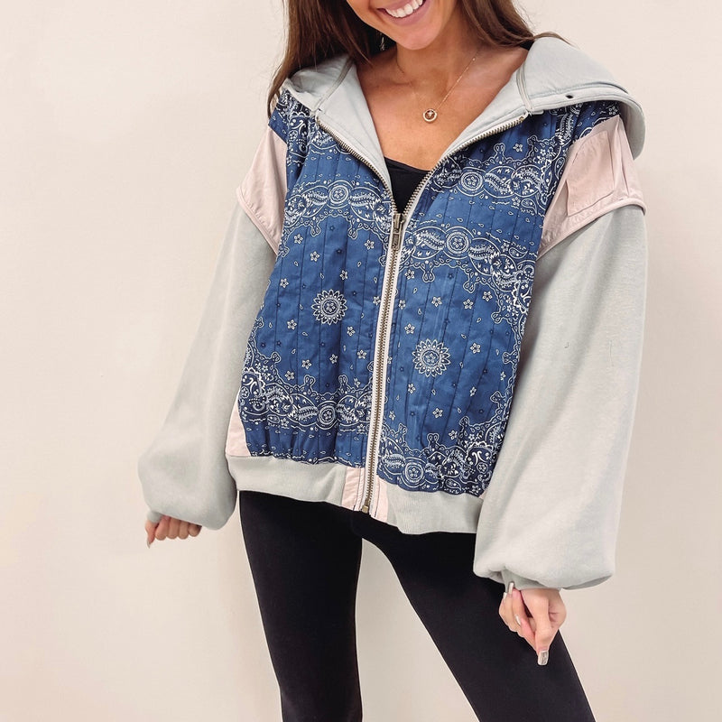 Miranda Quilted Mix Jacket