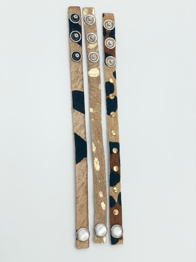 Thin Leather Bracelet Sets