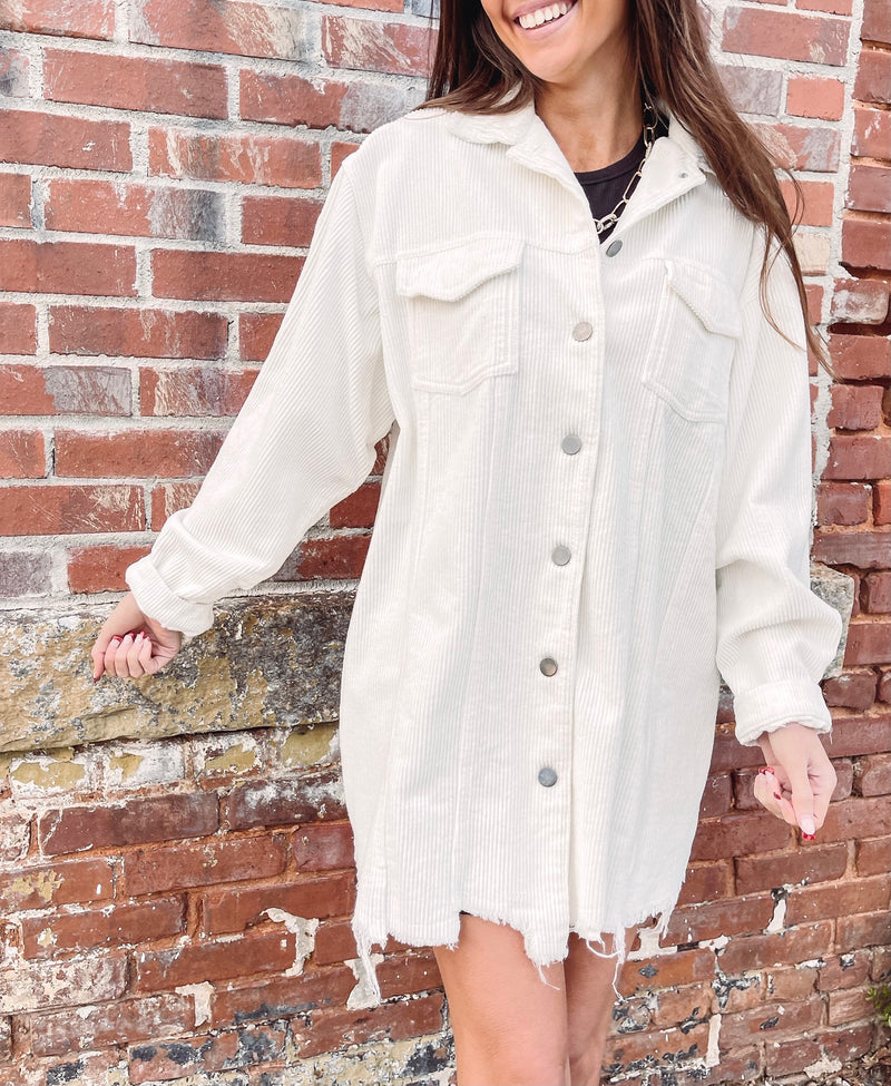 Oversized Cord Jacket