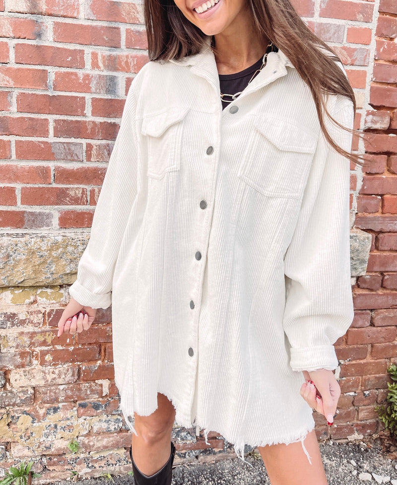 Oversized Cord Jacket