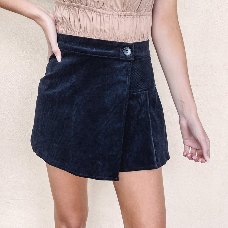 Corduroy Mini Skort