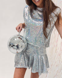 Iridescent Sequin Top