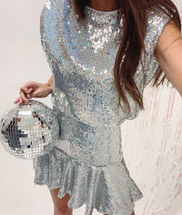 Iridescent Sequin Top