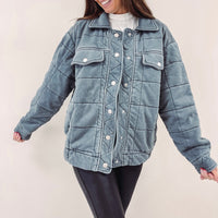 Quilted Charcoal Jacket