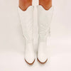 White Fringe Cowboy Boot