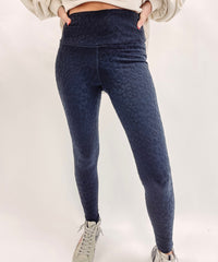 Charcoal Leopard Leggings