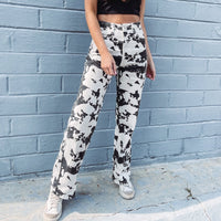 Cowprint Denim Pants