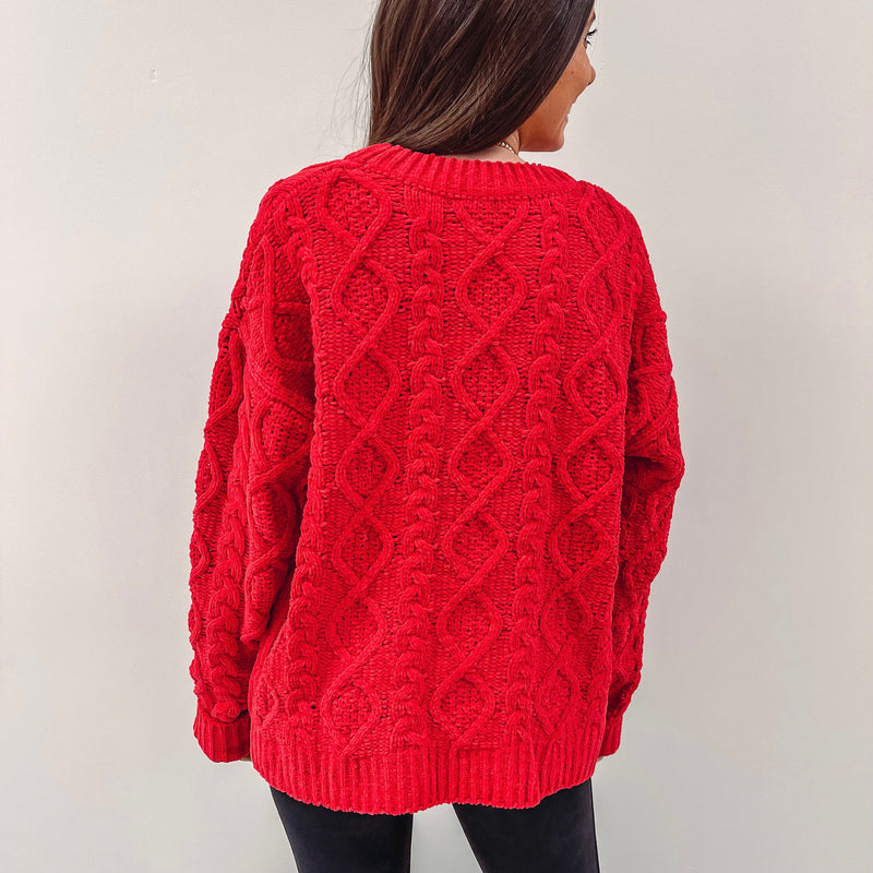 Alexis Red Sweater