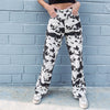 Cowprint Denim Pants