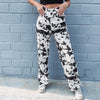 Cowprint Denim Pants