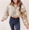 Gold Puffer Jacket