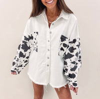 Cowprint Shacket