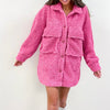 Pink Teddy Sherpa Coat