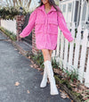 Pink Teddy Sherpa Coat