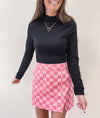 Checkered Pink Skirt