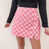 Checkered Pink Skirt