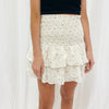 Smocked Floral Skirt