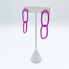 Purple Colored Link Earrings