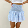 Smocked Ditsy Skirt