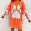 Orange Tiger Paw Sparkle Jersey