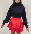 Smocked Skirt - Red