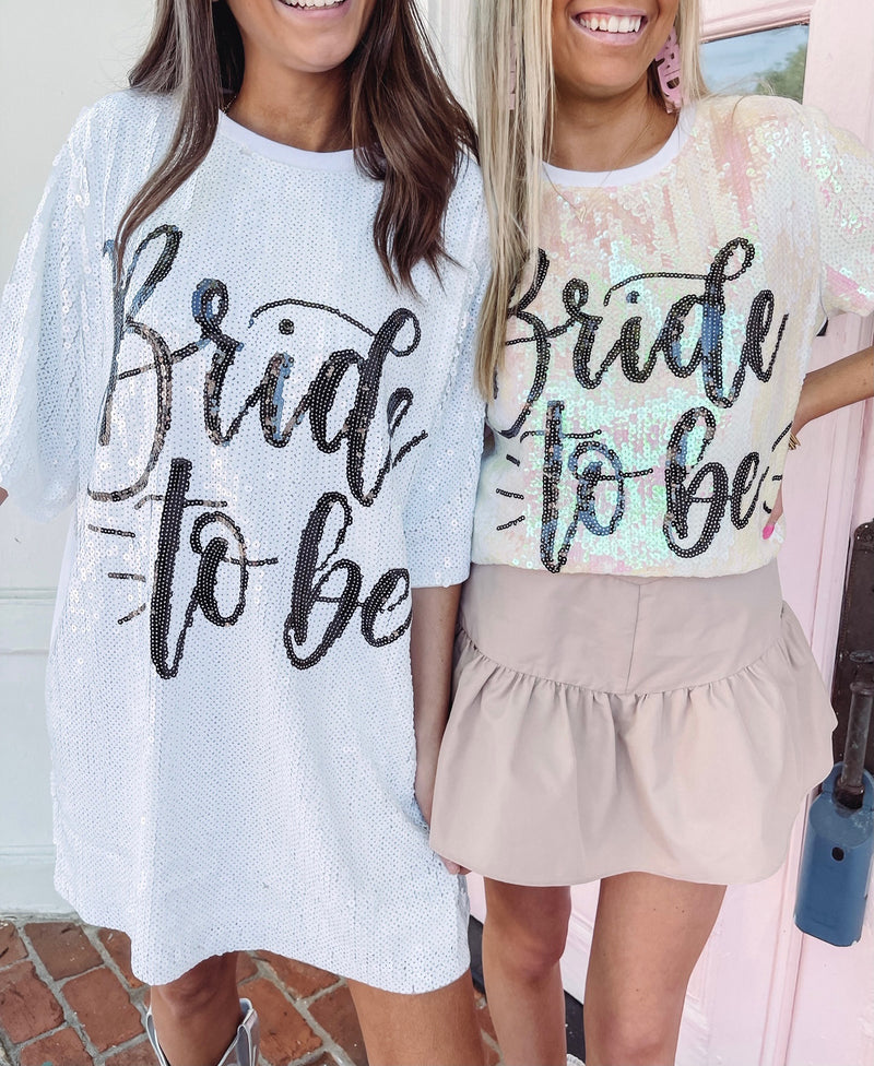 Bride To Be Sequin Top