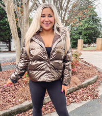 Bronze Puffer Jacket