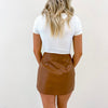 Colleen Leather Skirt