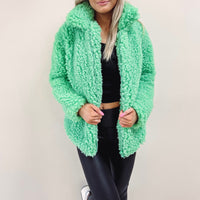 Green Fuzzy Jacket