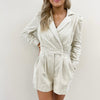 Mina Cord Romper - Cream