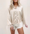 Silk Feather Shirt