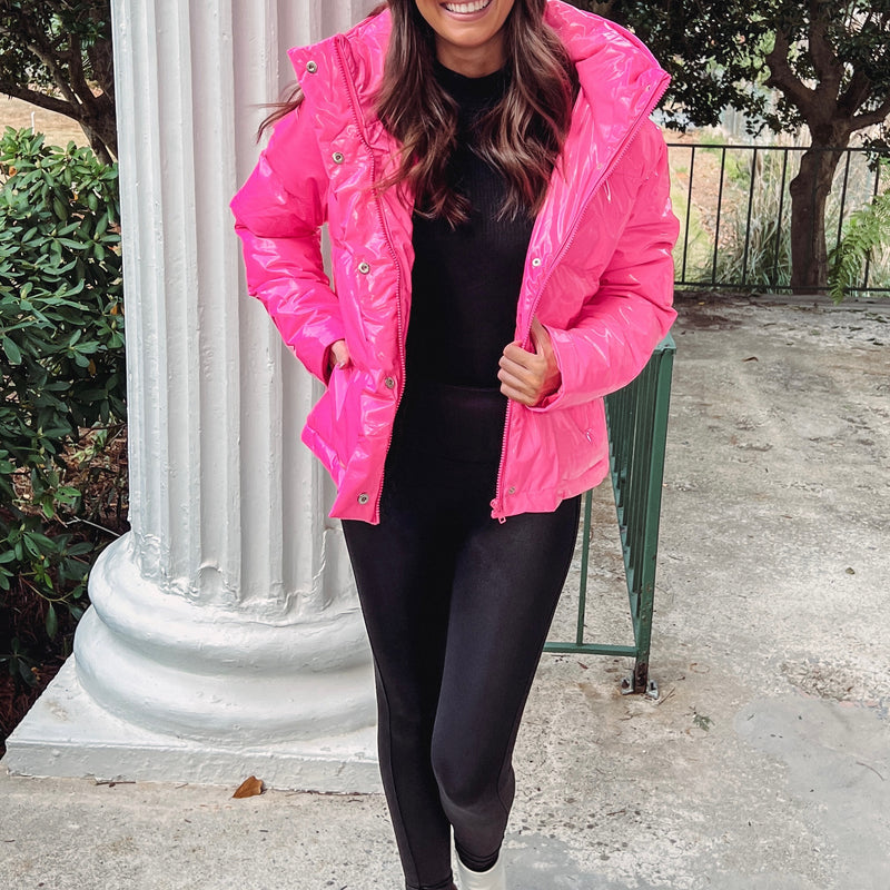 Barbie Pink Puffer Jacket