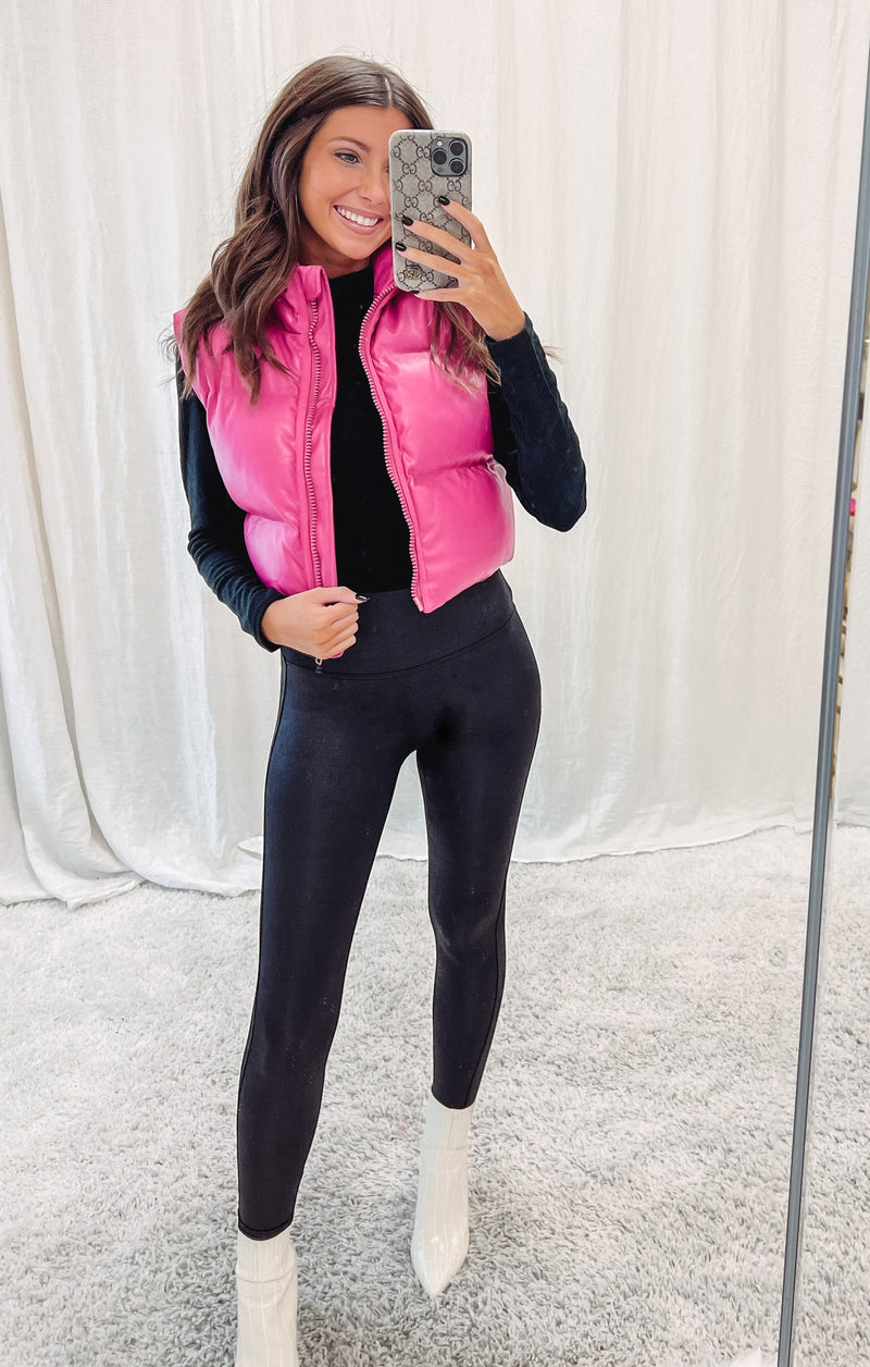 Pink Puffer Vest