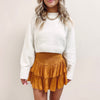 Smocked Skirt - Mustard