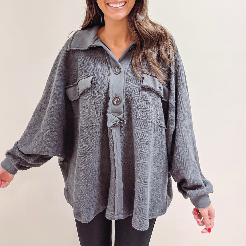 Robbie Pullover - Charcoal