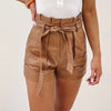 Kerrie Faux Leather Shorts