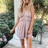 Morgan Taupe Romper