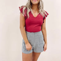 Jennifer Top - Burgundy