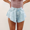 Rhinestone Flutter Shorts