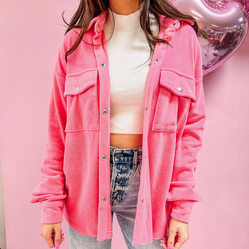 Polly Pink Shacket