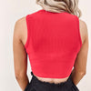 Jaclyn Crop Top - Red