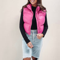 Pink Puffer Vest