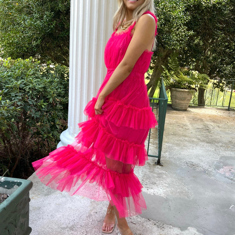 Tiered Tulle Dress