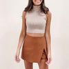 Brown Mini Skirt