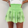 Neon Lime Cluster Swing Shorts - Queen of Sparkles