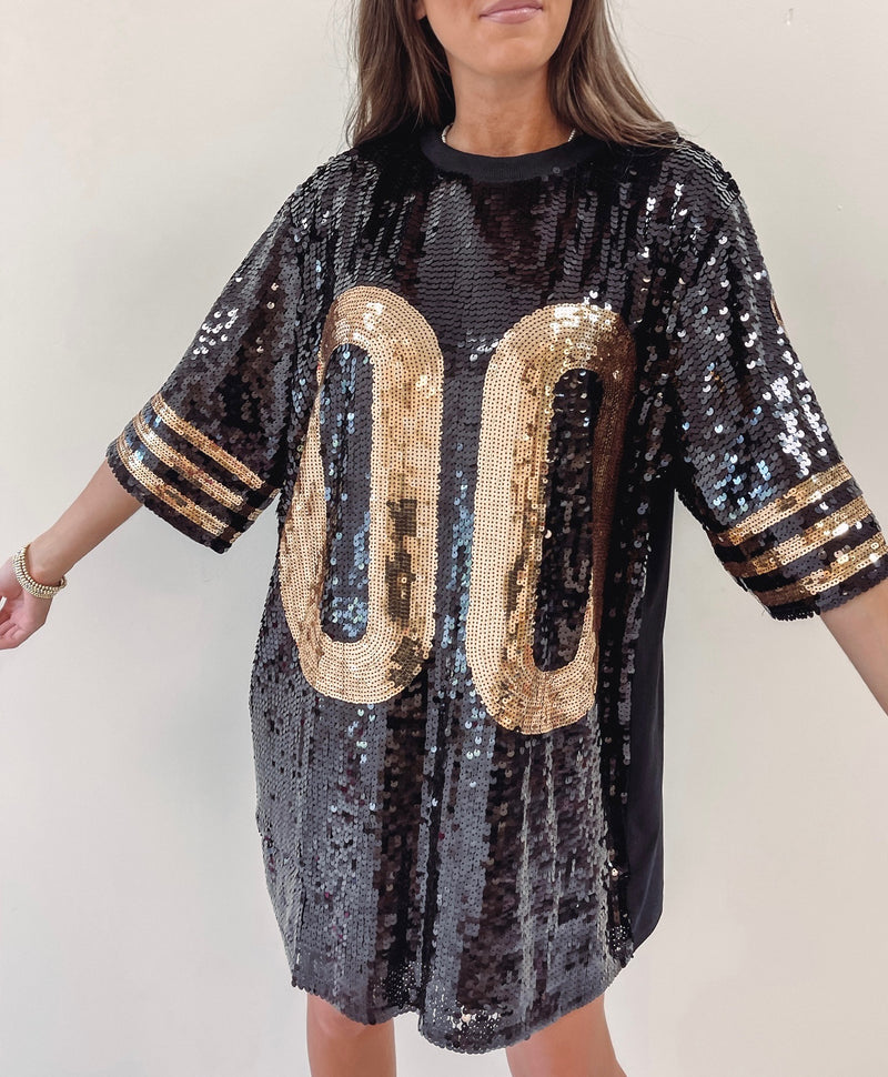 Gold + Black Sparkle Jersey