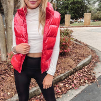 Red Puffer Vest