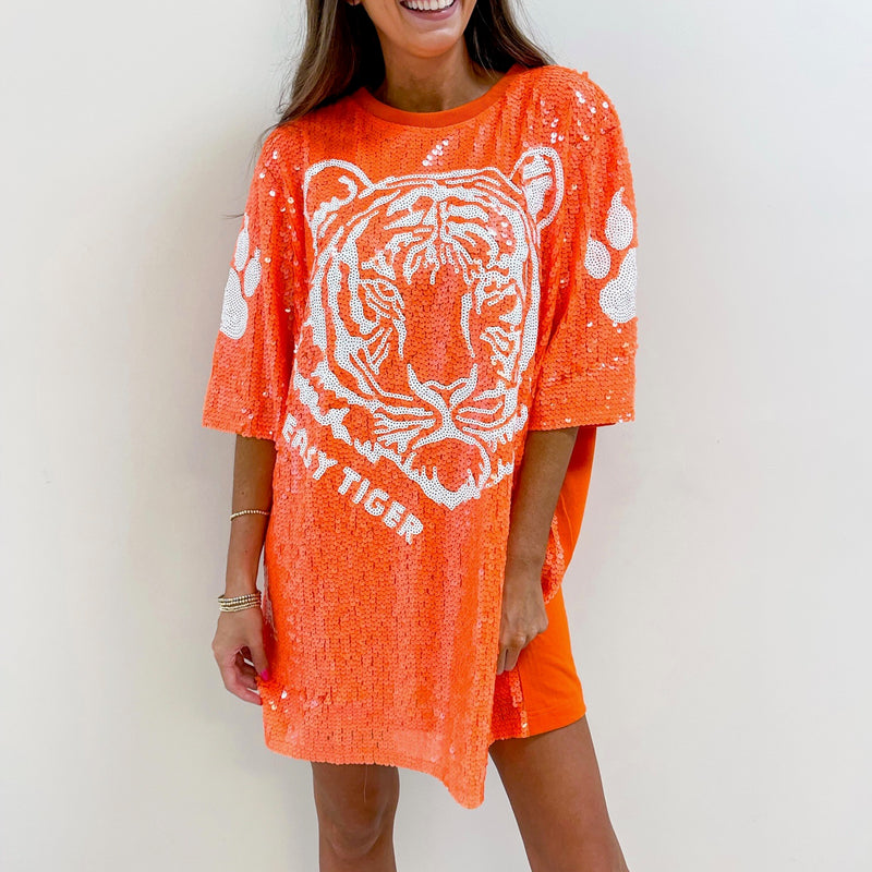 Tiger Sparkle Jersey - Clemson Orange